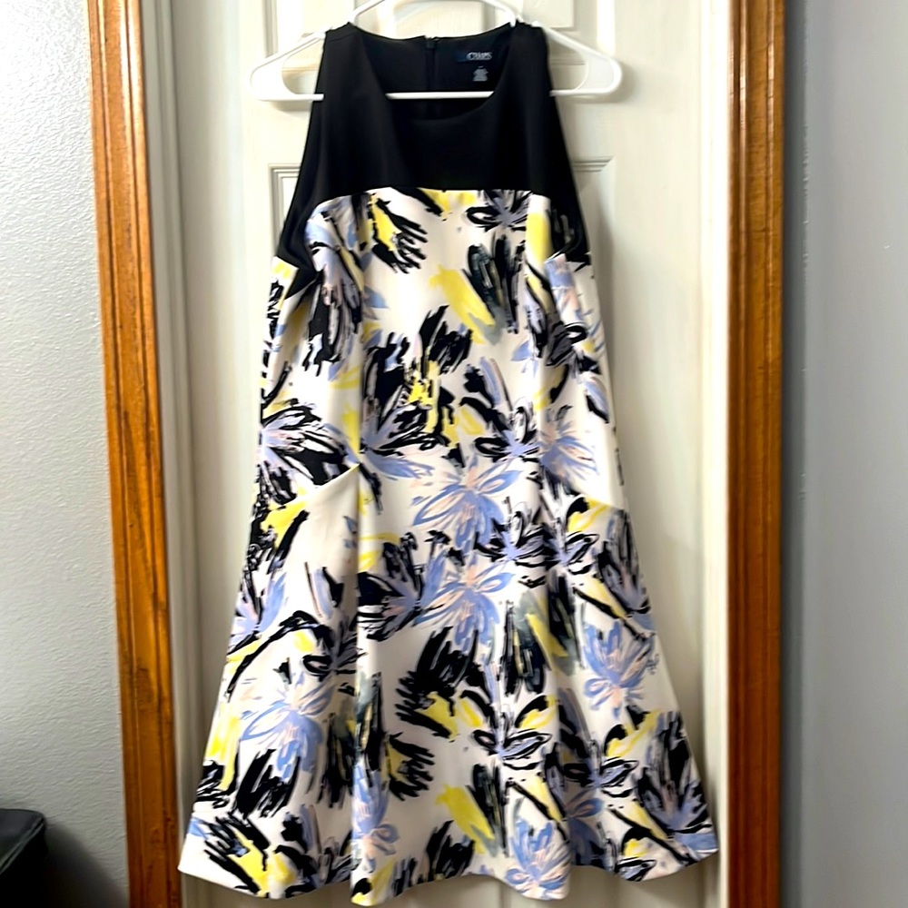 Multicolor, mid length dress